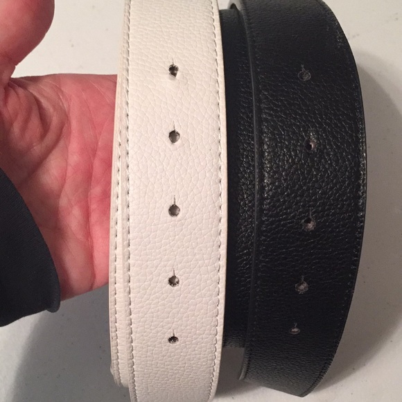 VEGAN BELT BUNDLE -black & white - 1.5 “ W x 40” L - Picture 2 of 5